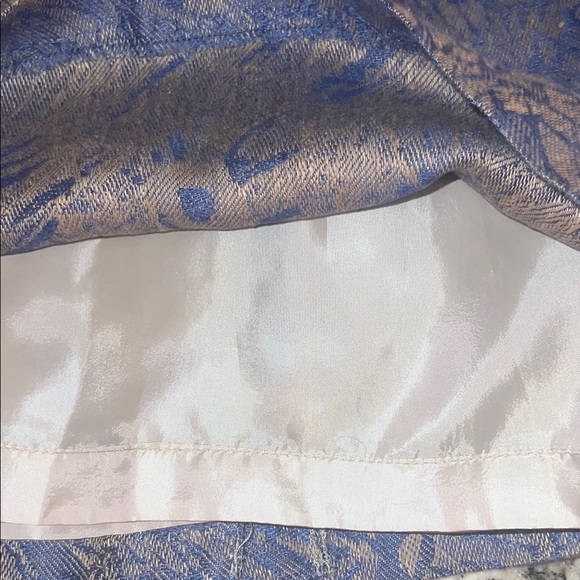 Harve Bernard Elegant Blue linen lace overlay Dress size 18 - Picture 6 of 9